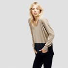Kenneth Cole New York V-neck Colorblock Sweater - Htrcmchmln