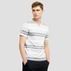 Reaction Kenneth Cole Multi-striped Henley T-shirt - Indigo