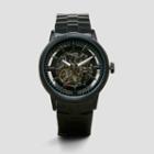 Kenneth Cole New York Automatic Watch With Gunmetal And Black Hardware - Neutral