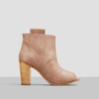 Kenneth Cole New York Magpie Leather Open-toe Bootie - White
