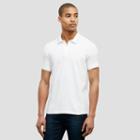 Kenneth Cole New York Pique Polo Shirt W/ Tipping - White