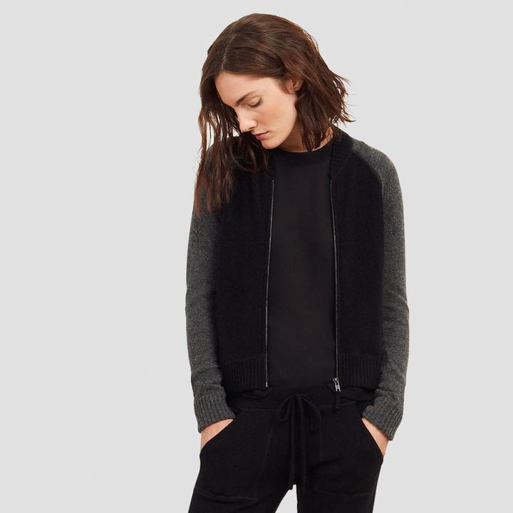 Kenneth Cole New York Robin Baseball Jacket - Blckdchrcl