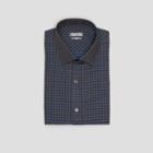 Reaction Kenneth Cole Slim-fit Check Print Dress Shirt - Royal Blue
