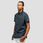 Kenneth Cole New York Tribal Print Short-sleeve Button-down Shirt - Indigo