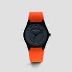 Kenneth Cole New York Orange Silicone Strap Watch - Neutral