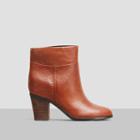 Kenneth Cole New York Allie Pebbled Leather Bootie - Brown