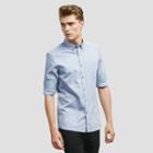 Reaction Kenneth Cole Slim-fit Oxford Shirt - Periwnkle Cb