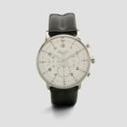 Kenneth Cole New York Silvertone And White Chronograph Slim Watch - Neutral