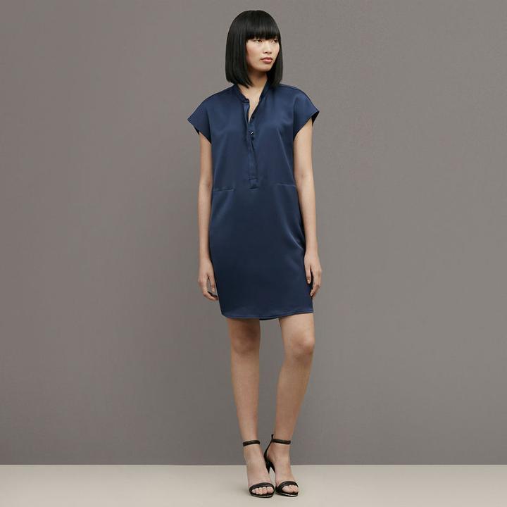 Kenneth Cole Black Label Shiny T-shirt Dress - Indigo Ink
