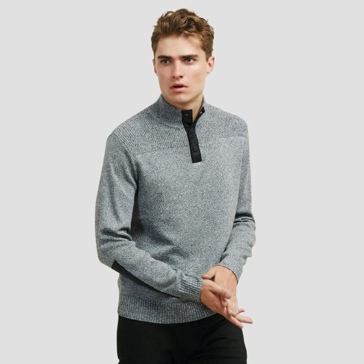 Reaction Kenneth Cole Marled Pullover - Black