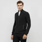 Reaction Kenneth Cole Chunky Knit Full Zip Sweater - Juniper