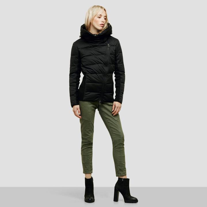 Kenneth Cole New York Hooded Puffer Coat - Black