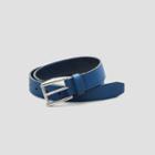 Kenneth Cole New York Leather Dress Belt - Blue