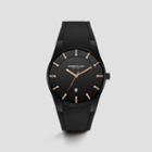 Kenneth Cole New York Black Silicone Strap Watch With Black Dial - Neutral