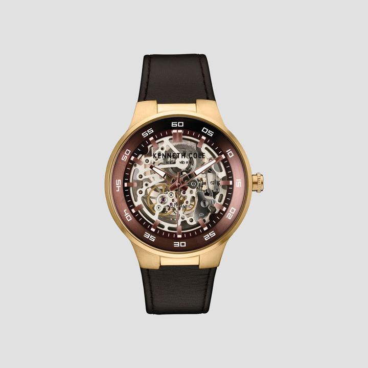 Kenneth Cole New York Rose Gold-tone Automatic Watch - Neutral