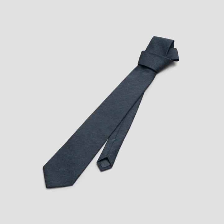 Reaction Kenneth Cole Solid Heathered Tie - Black