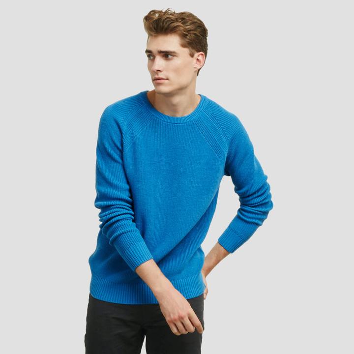 Reaction Kenneth Cole Chunky Crewneck Sweater - Azure