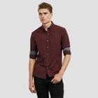 Kenneth Cole New York Long-sleeve Tonal Check Shirt - Ember