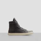 Kenneth Cole New York Double Header Washed-leather Sneaker - Black
