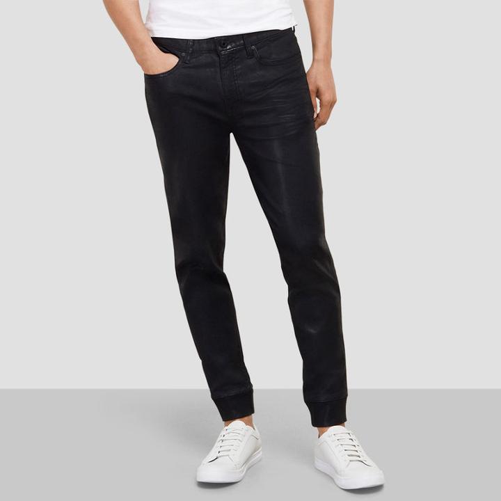 Kenneth Cole New York Skinny-fit Knit Black Jogger Jean - Black