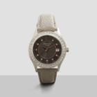 Kenneth Cole New York Silver Watch With Crystal Bezel - Neutral