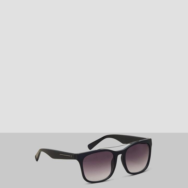 Kenneth Cole New York Plastic Double-bridge Sunglasses - Mblack/smkg