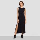 Kenneth Cole Black Label Sleeveless Double-split Midi Dress - Black
