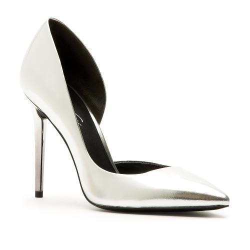 Kenneth Cole New York Willow Leather Pump - Silver