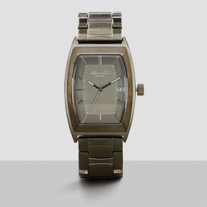 Kenneth Cole New York Gunmetal Barrel Link Watch - Neutral