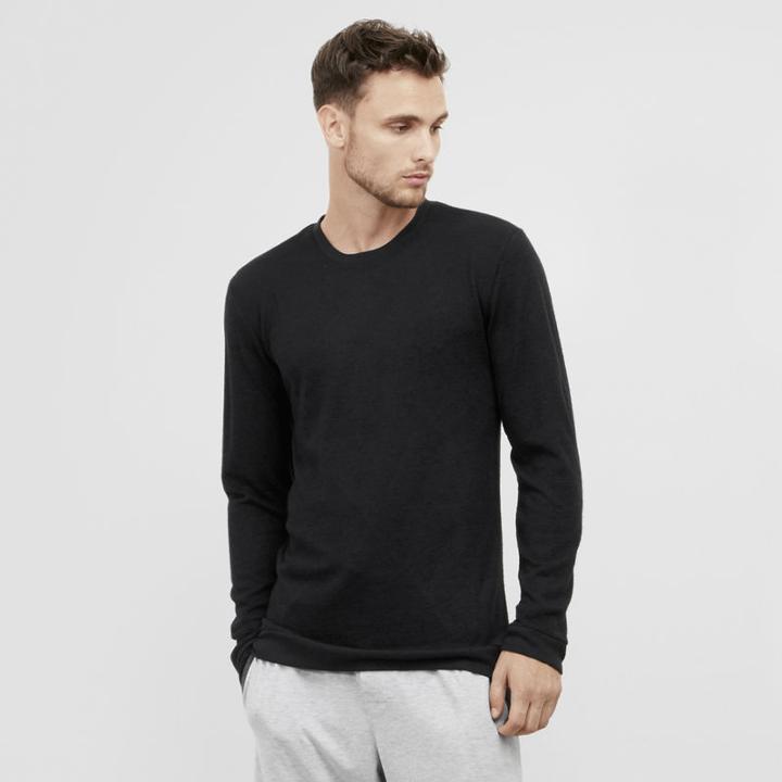 Kenneth Cole New York Long Sleeve Sleep Shirt - Navy Marled