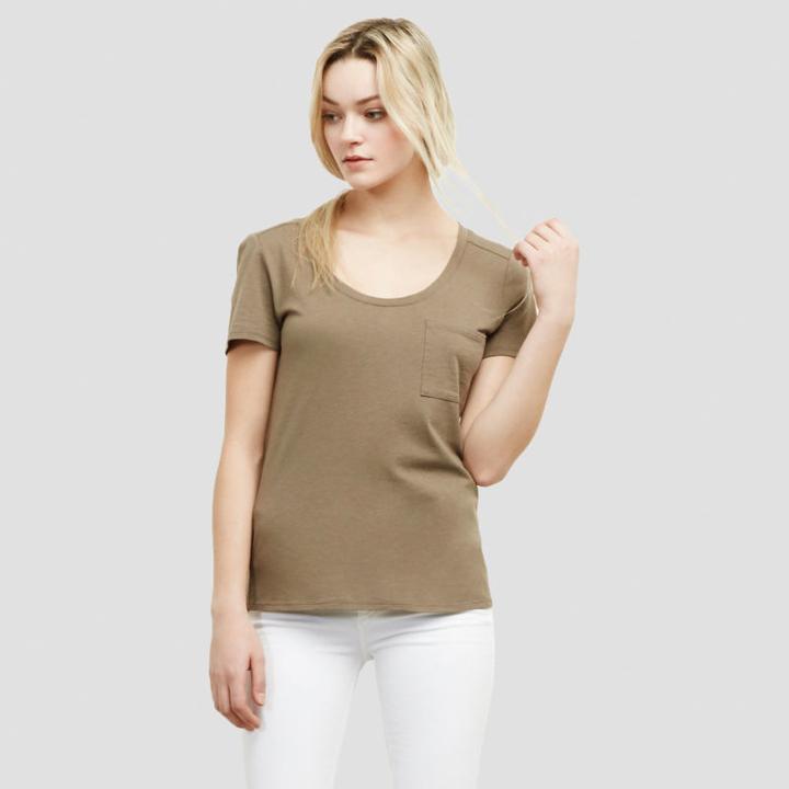 Kenneth Cole New York Basic Pocket Tee - Truffle