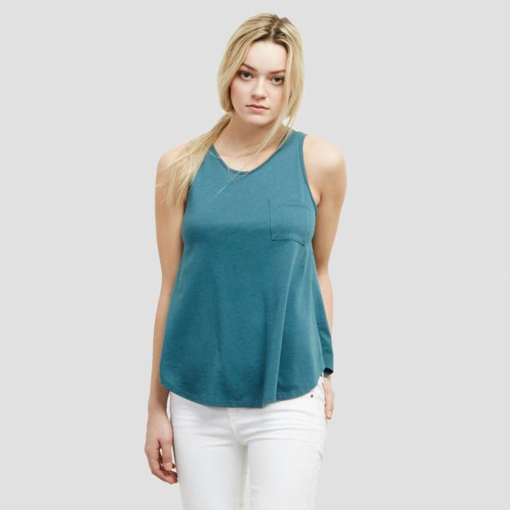 Kenneth Cole New York Sleeveless Tee With Pocket - Lake