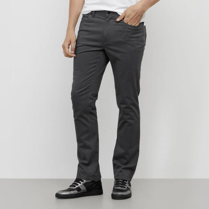 Reaction Kenneth Cole Slim-fit 5 Pocket Pant - Hematite