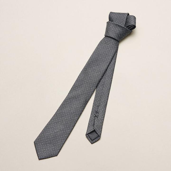 Kenneth Cole New York Modern Dot Print Tie - Black