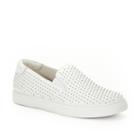 Kenneth Cole New York King 3 Leather Studded Slip-on Sneaker - White