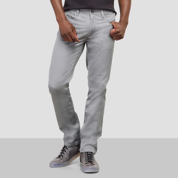 Reaction Kenneth Cole Slim-fit Washed Sateen Pant - Dim Grey