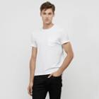 Kenneth Cole New York Short-sleeve Crewneck Stretch Pima Cotton T-shirt - White