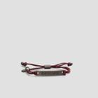 Kenneth Cole New York 'just Cause' Plated Bracelet With Maroon Bracelet - Red/wine