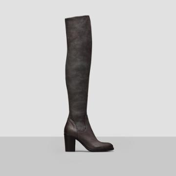 Kenneth Cole Black Label Mimosa Leather Over-the-knee Boot - Stone