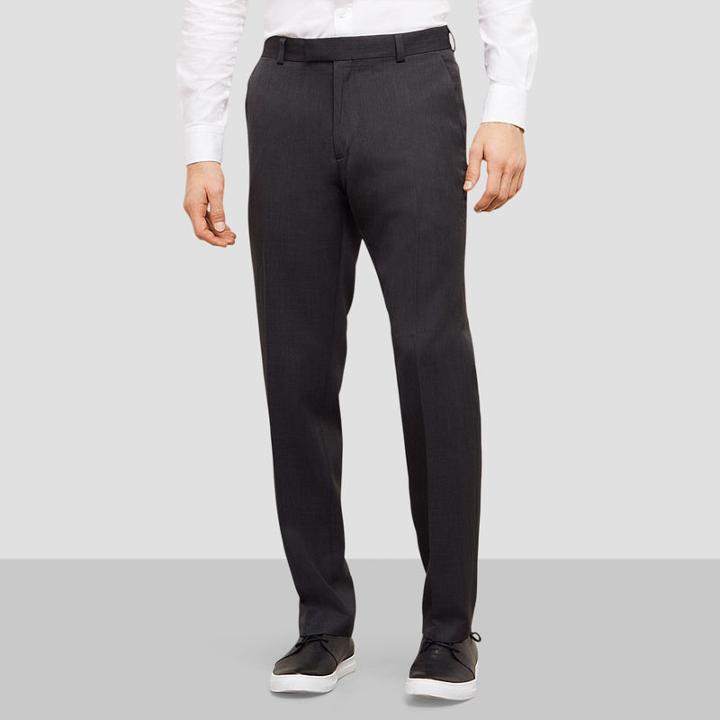 Reaction Kenneth Cole Textured Flat - Shoe-front Pant - Charcoal