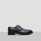 Kenneth Cole Black Label Once Over Croc Embossed Shoes - Navy