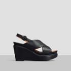Gentle Souls By Kenneth Cole Jayne Leather Wedge Sandal - Cherry