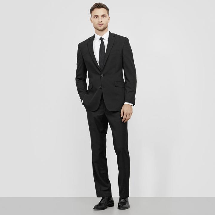 Reaction Kenneth Cole Slim-fit Notch-lapel Suit Jacket - 050black T