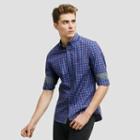 Reaction Kenneth Cole Slim-fit Gingham Button-down Shirt - Ember