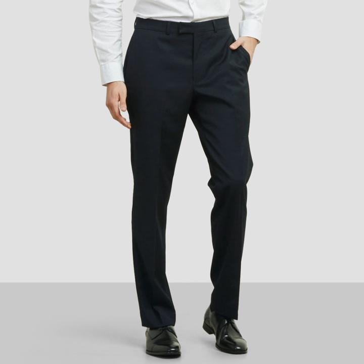 Kenneth Cole New York Navy And Black Stripe Suit Pant - Navy