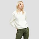 Kenneth Cole New York Cropped Knit Hoodie - Plaster