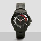 Kenneth Cole New York Black Transparent Dial Stainless Steel Link Watch - Neutral