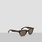 Kenneth Cole New York Tortoiseshell Plastic Sunglasses - Blacko/grn