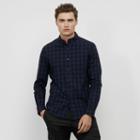 Kenneth Cole New York Tonal Plaid Button Front Shirt - Dstylilaccmb