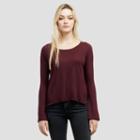 Kenneth Cole New York Ribbed Knit Raglan Shirt - Vino